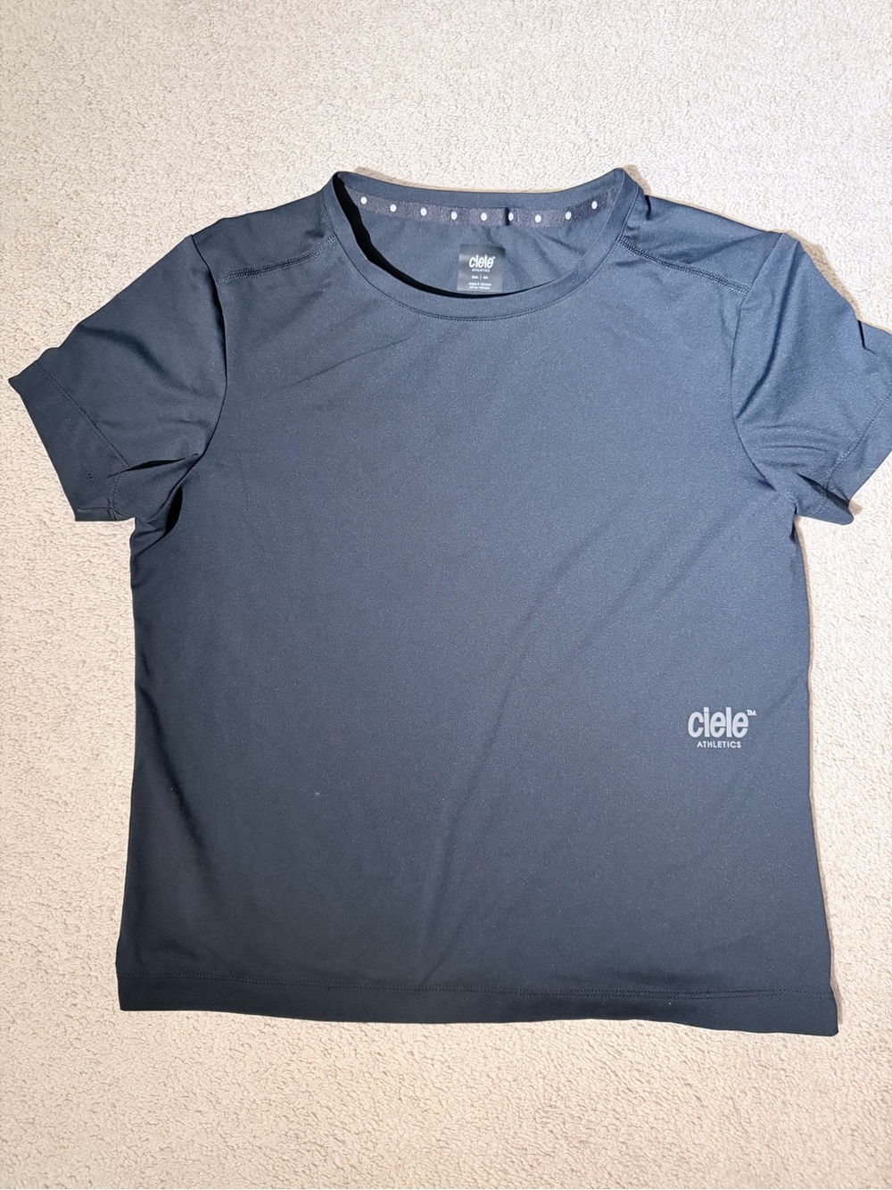 Ciele Athletics DLYTShirt Shadowcast Black Running Top Small